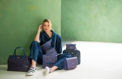 Pip Studio olkalaukku Frances Small Stripe Blue 19x7x17,5 cm