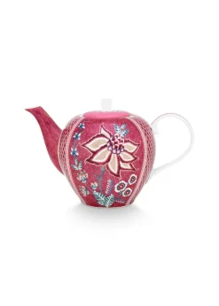 Pip Studio teepannu Flower Festival 1,6 l Dark Pink