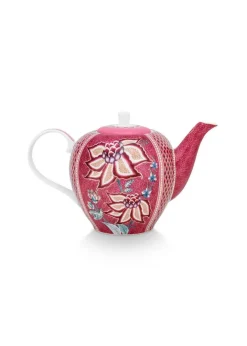 Pip Studio teepannu Flower Festival 1,6 l Dark Pink
