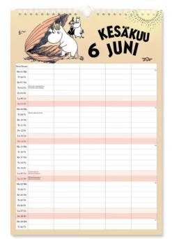 Putinki perhekalenteri 2026 Muumi 23x34 cm