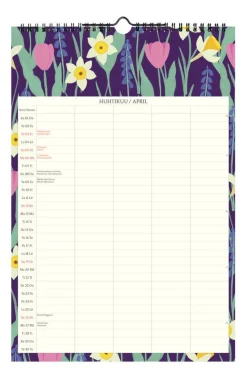 Putinki perhekalenteri 2026 Polka Paper 23x34 cm