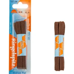 Ringpoint kengännauhat litteä 60cm Ruskea