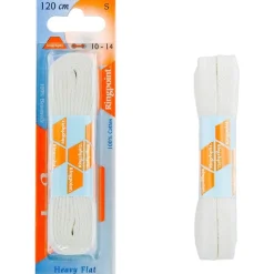 Ringpoint litteä nauha 120cm Valkoinen