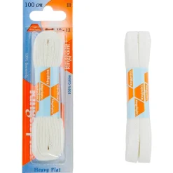 Ringpoint litteä nauha 100cm Valkoinen