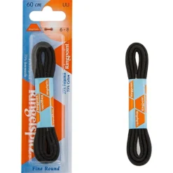 Ringpoint ohut pyöreä nauha 60cm Musta