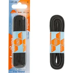 Ringpoint ohut Pyöreä nauha 120cm Musta