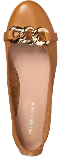 Rizzoli ballerinat 433 5501 Cuoio