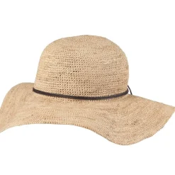 Salon hattu Straw Raffia Crochet