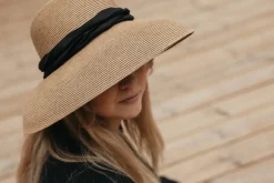 Salon olkihattu Straw Hat Wide Brim
