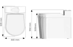 Separett pakastava käymälä Freeze 2200 230V lattialämmitysko