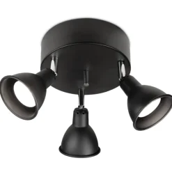 Sessak kattospotti Mario 3-os pyöreä musta