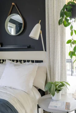 Sessak lattiavalaisin Aiden mattavalkoinen/messinki