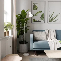 Sessak lattiavalaisin Royal valkoinen/messinki