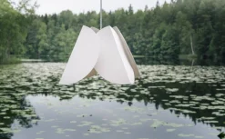 Sessak Lehmus L design-riippuvalaisin mattavalkoinen