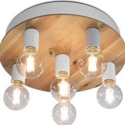 Sessak Nell  6-osainen kattoplafondi puu/valkoinen