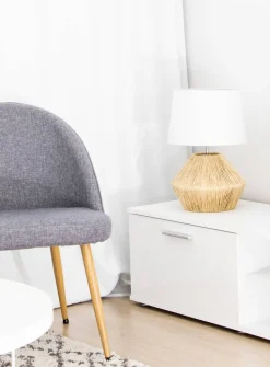 Sessak pöytävalaisin Addie luonnonvaalea / valkoinen