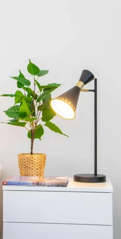 Sessak pöytävalaisin Ayla musta