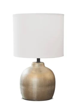 Sessak pöytävalaisin Evelyn kulta/valkoinen