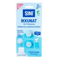 Sini ikkunat täyttöpakkaus 2 kpl