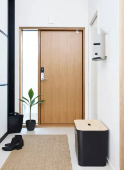 Smartstore Collect lajitteluastiasetti vanerikannella 76 L musta