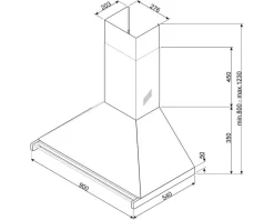 Smeg Classic liesituuletin 90 cm rst KD90HXE