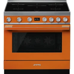 Smeg induktioliesi monitoimiuunilla CPF9IPOR Portofino oranssi