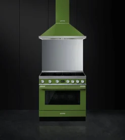 Smeg induktioliesi monitoimiuunilla CPF9IPOG Portofino vihreä