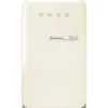 Smeg retrojääkaappi FAB5LCR5 73 cm, kerma, vasen
