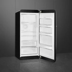 Smeg retrojääkaappi FAB28RBL5 153 cm, musta, oikea