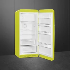 Smeg retrojääkaappi FAB28RLI5 153 cm, lime, oikea
