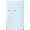 Smeg retrojääkaappi FAB5RPB5 73 cm, pastellinsininen, oikea