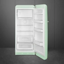Smeg retrojääkaappi FAB28RPG5 153 cm, pastellinvihreä, oikea