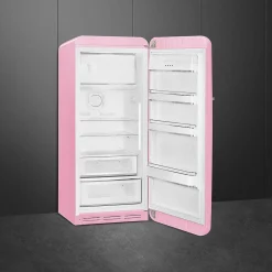 Smeg retrojääkaappi FAB28RPK5 153 cm, pinkki, oikea