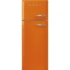Smeg retrojääkaappipakastin FAB30LOR5 oranssi, vasen
