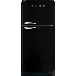 Smeg retrojääkaappi-pakastin FAB50RBL5, musta, oikea