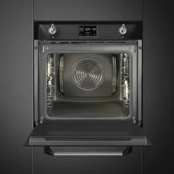 Smeg SOP6902S2PN 60cm yhdistelmähöyryuuni Viktoria, musta