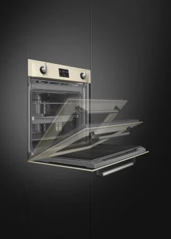 Smeg SOP6902S2PP 60cm yhdistelmähöyryuuni Viktoria, kerma