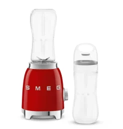 Smeg tehosekoitin kahdella 600 ml pullolla, PBF01RDEU punain