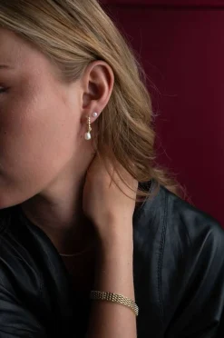 Snö of Sweden korvakoru pieni rengas Arizona kulta