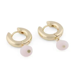 Snö of Sweden korvakoru Sanna, kulta/v.punainen