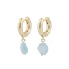 Snö of Sweden korvakoru Sanna, kulta/v.sininen