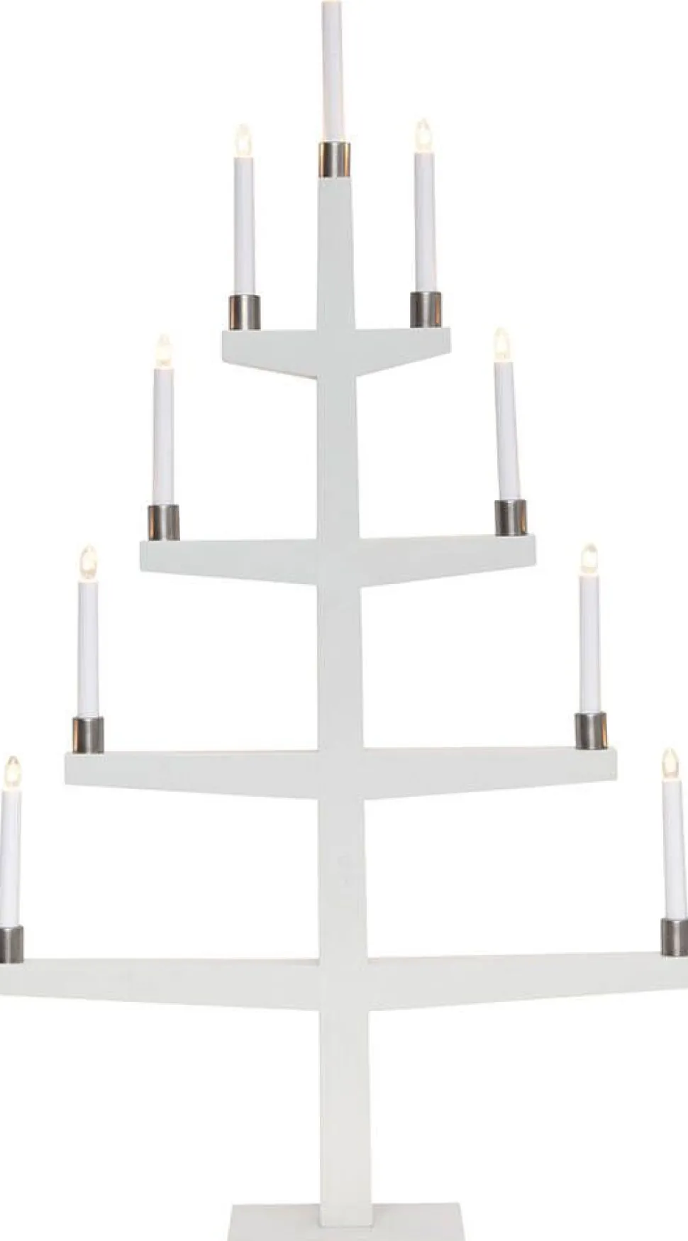 Star Trading 9-haarainen kynttelikkö Tall valkoinen