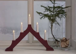 Star Trading kynttelikkö Alma 5 l punainen