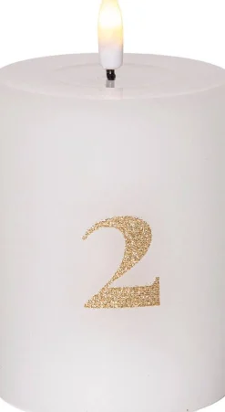 Star Trading LED-kynttilä Flamme Advent valkoinen 4 kpl