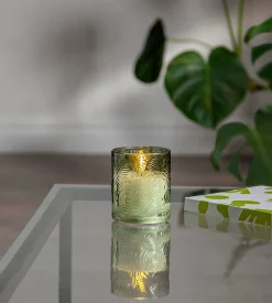 Star Trading LED-kynttilä Flamme Leaf 10 cm vihreä