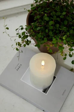 Star Trading LED-kynttilä Flamme Flow 12,5 cm valkoinen