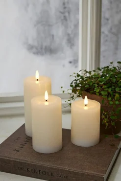 Star Trading LED-kynttilä Flamme Flow 12,5 cm valkoinen