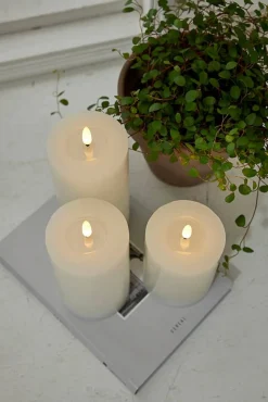 Star Trading LED-kynttilä Flamme Flow 12,5 cm valkoinen