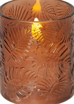 Star Trading LED-kynttilä Flamme Leaf 10 cm ruskea