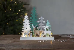 Star Trading pöytäkoriste Reinbek 30 cm valkoinen